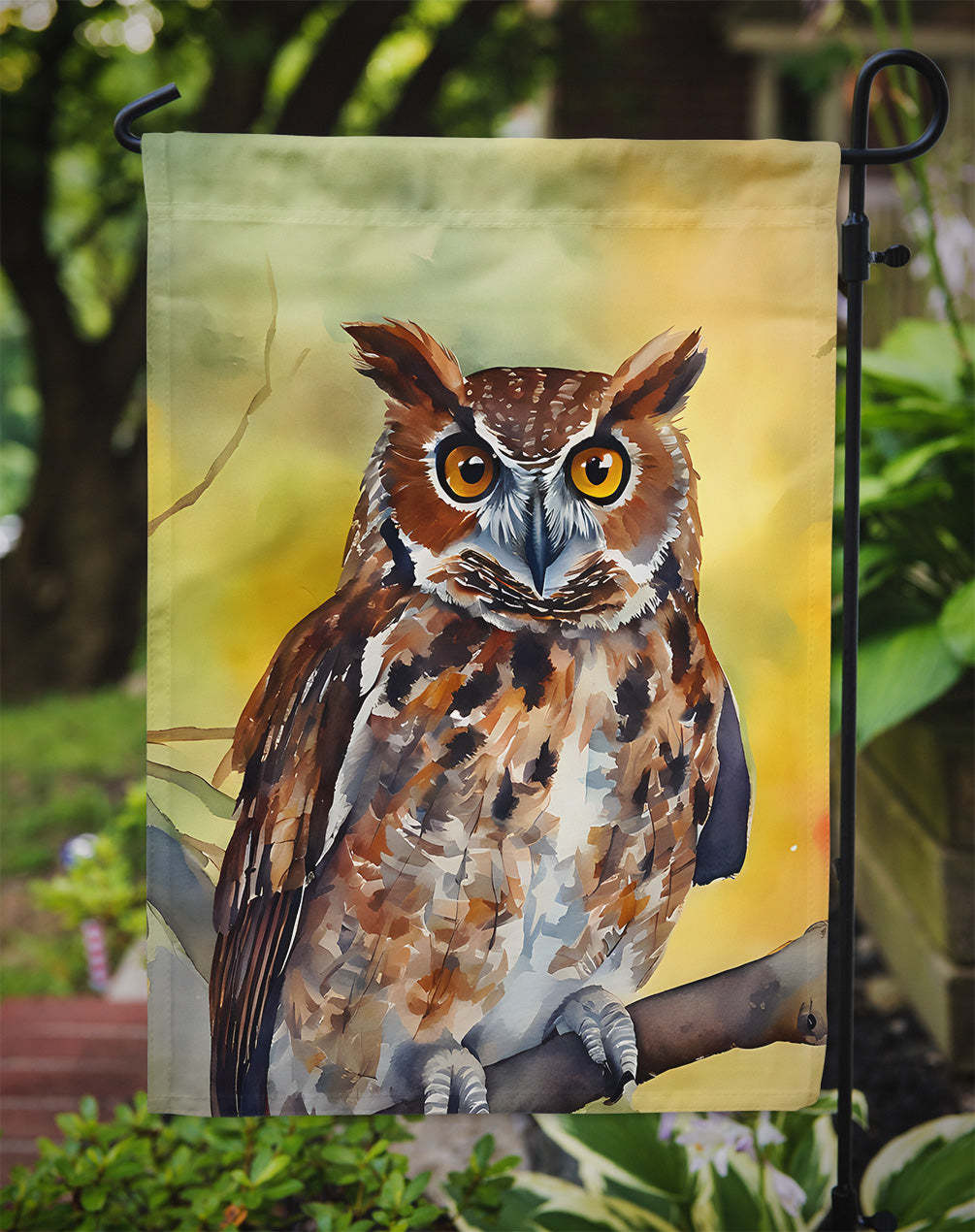 Eastern Screech Owl Garden Flag
