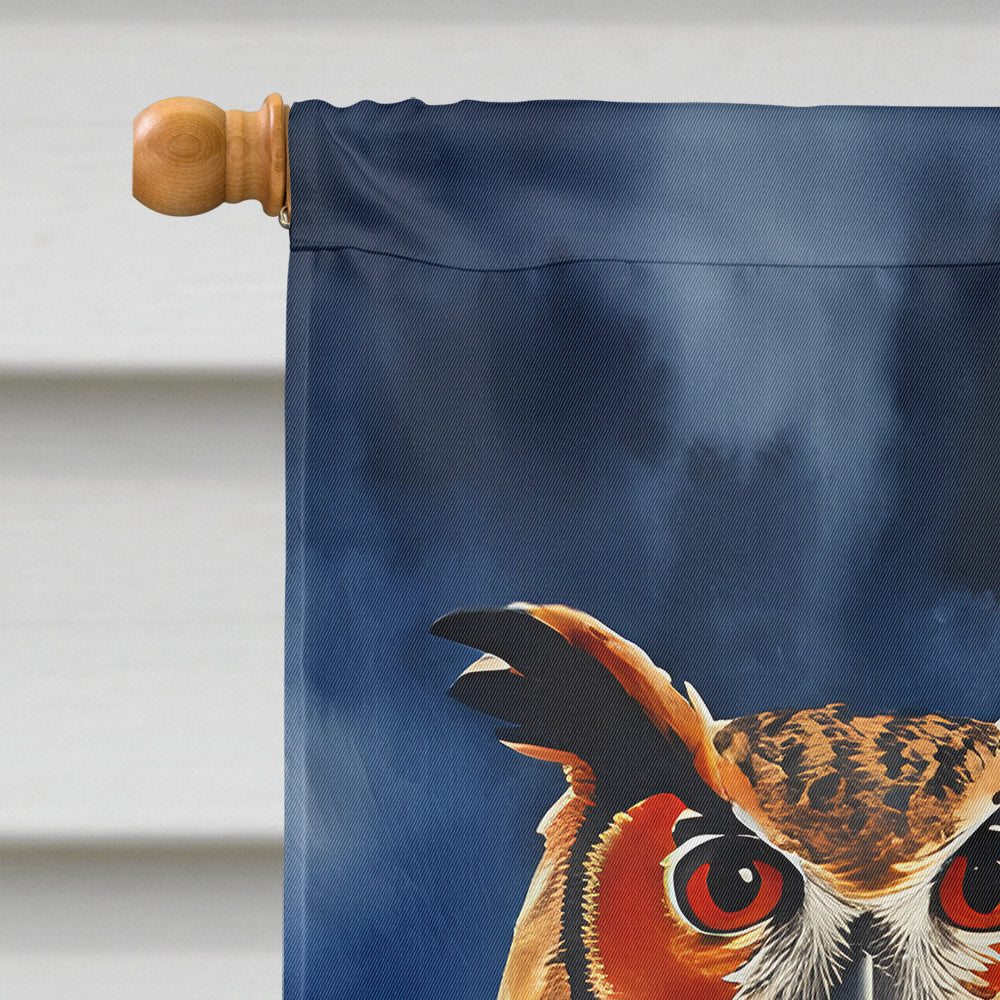 Eurasian Eagle Owl House Flag
