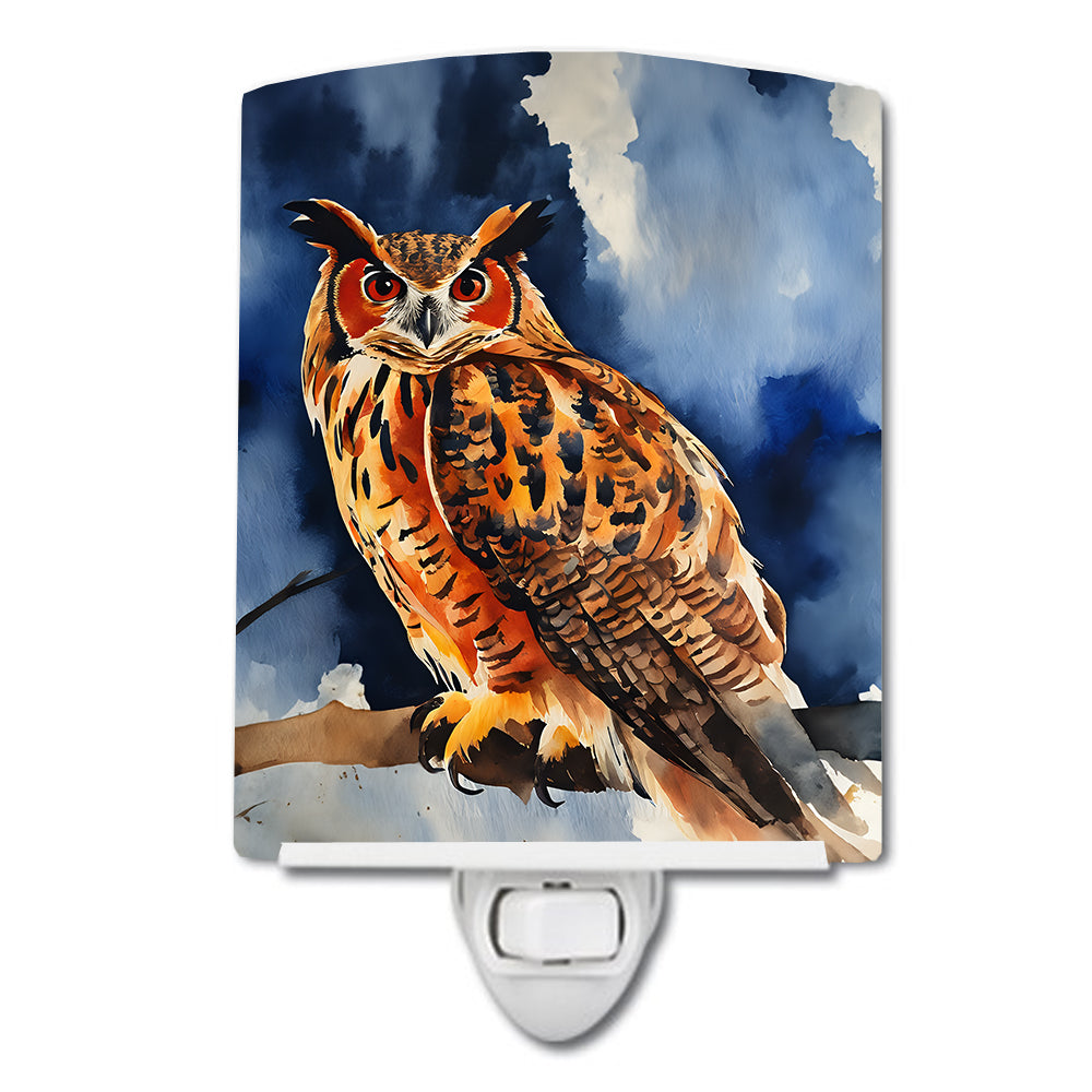 Buy this Eurasian Eagle Owl Ceramic Night Light