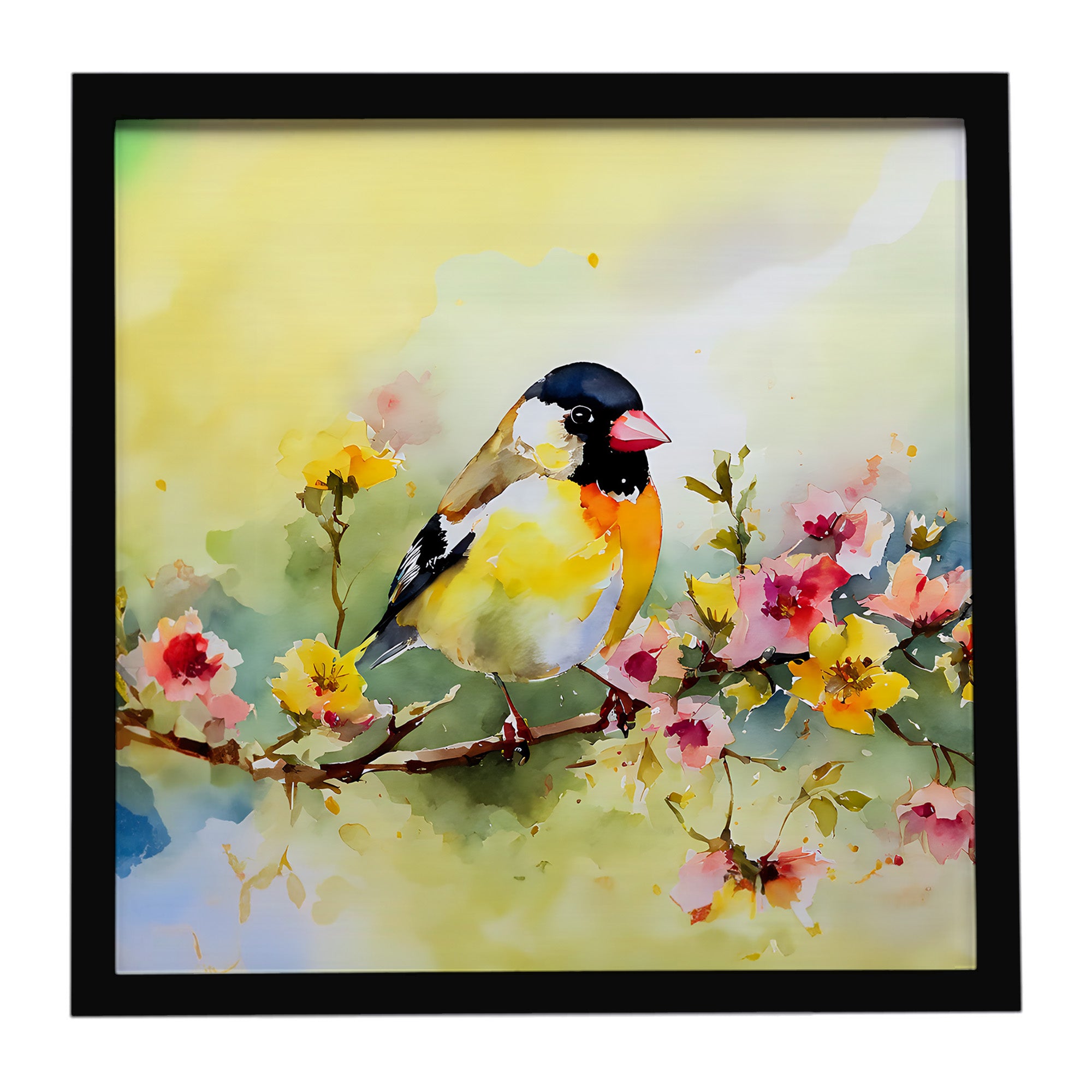 Caroline's Treasures Goldfinch Framed Metal Print