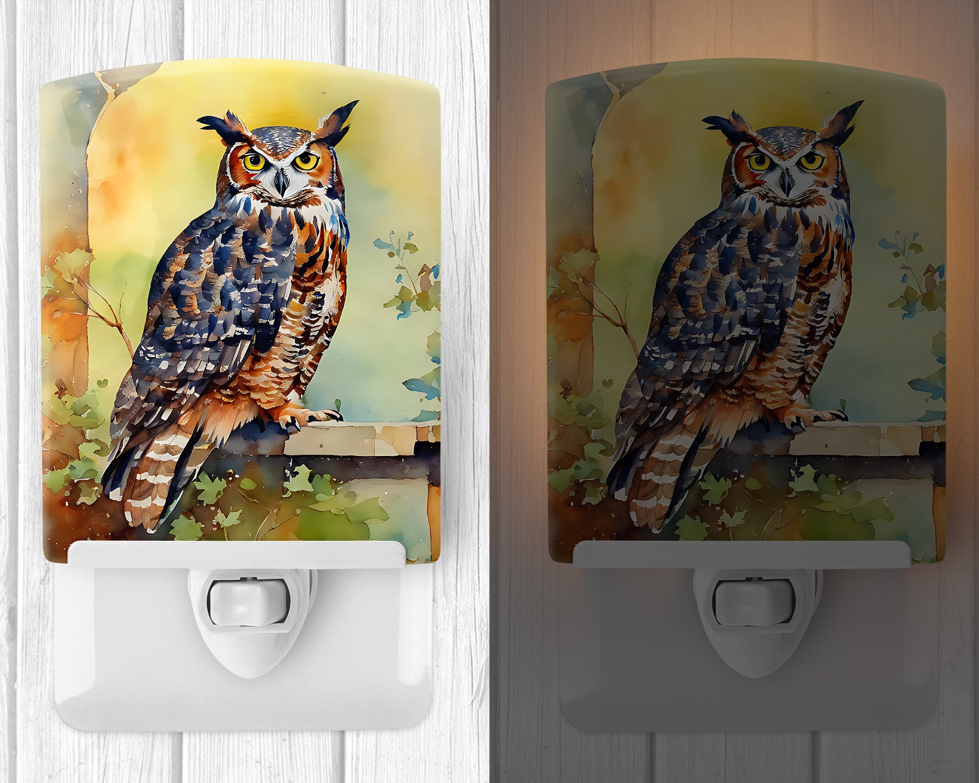 Buy this Great Horned Owl Ceramic Night Light