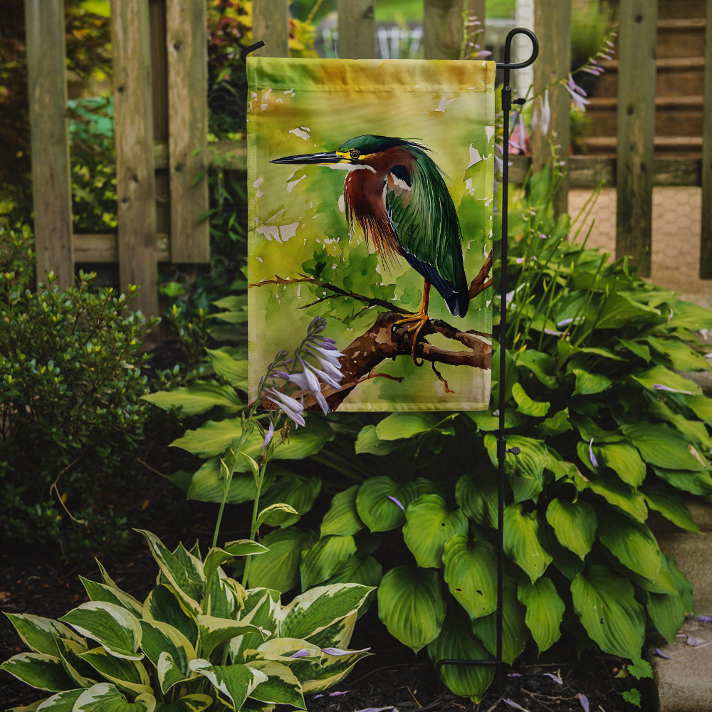 Caroline's Treasures Green Heron Garden Flag – Outdoor Decorative Yard Flag