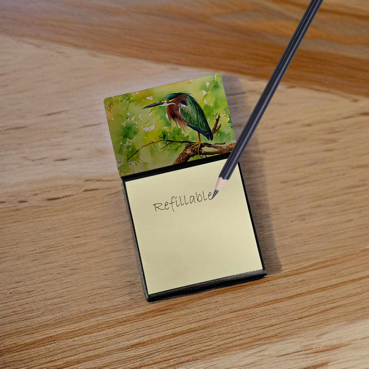 Buy this Green Heron Sticky Note Holder
