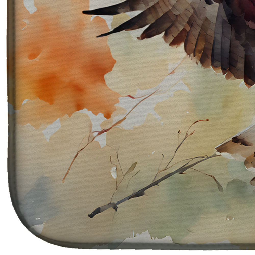 Caroline's Treasures Hawk Dish Drying Mat