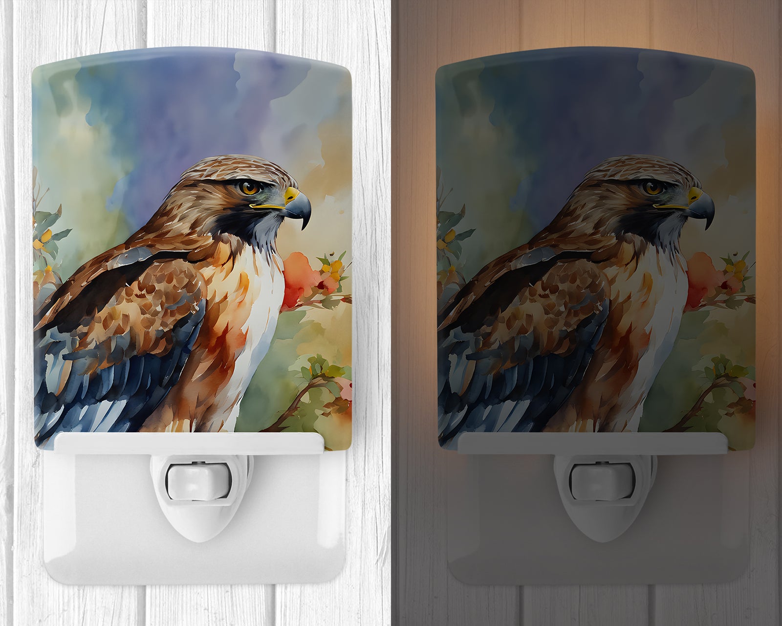 Caroline's Treasures Hawk Ceramic Night Light