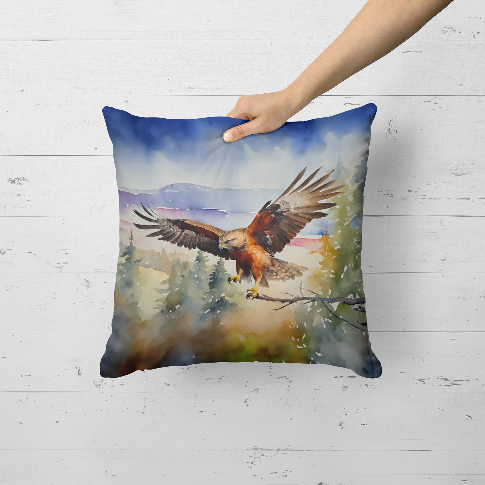 Caroline's Treasures Hawk Throw Pillow