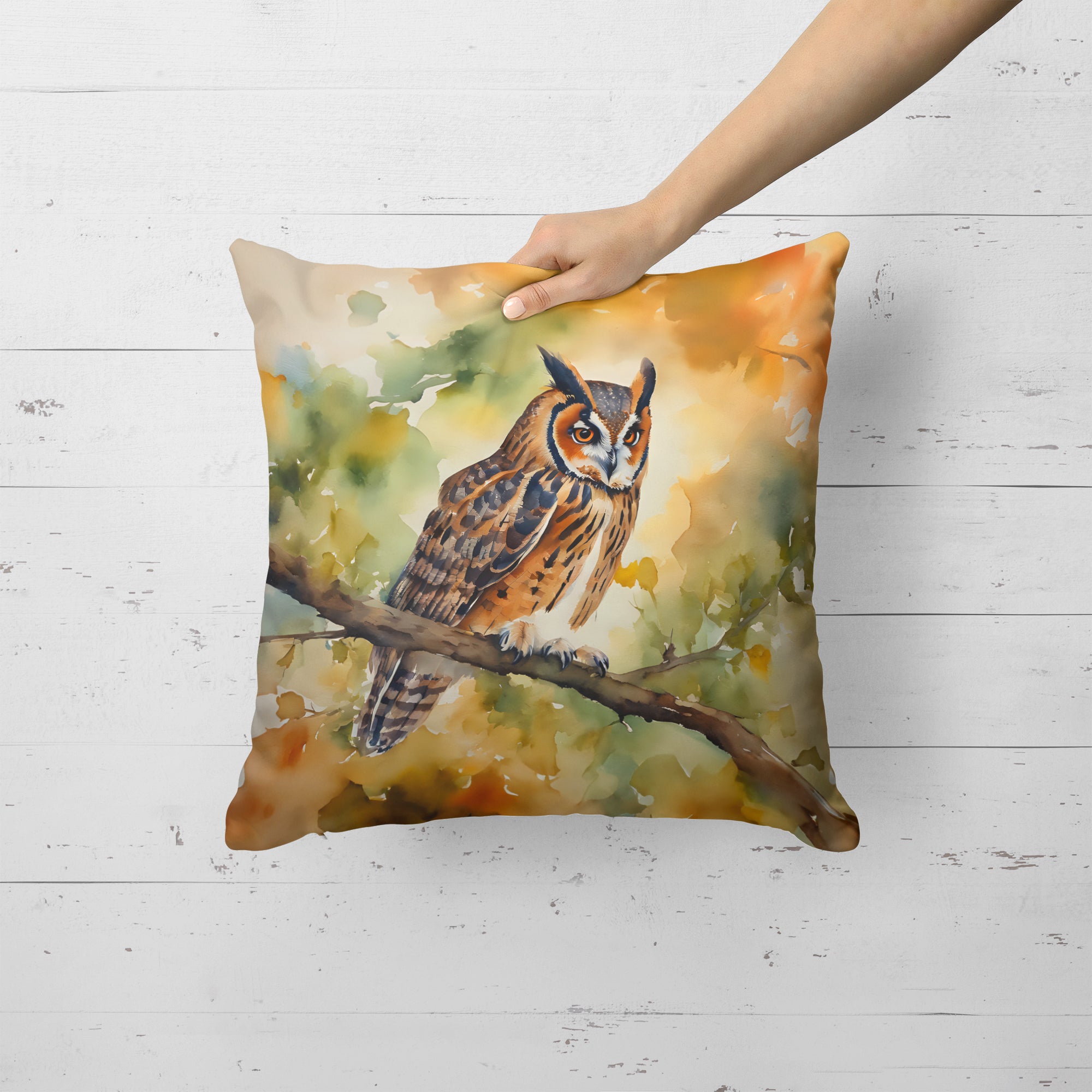 Buy this Long-Eared Owl Throw Pillow