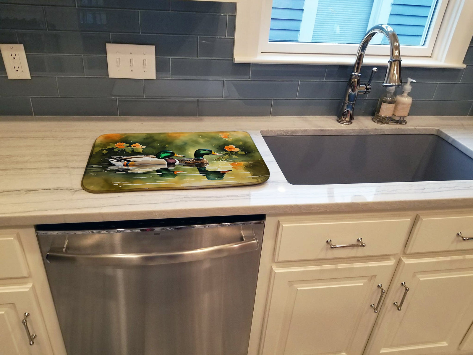 Caroline's Treasures Mallard Dish Drying Mat