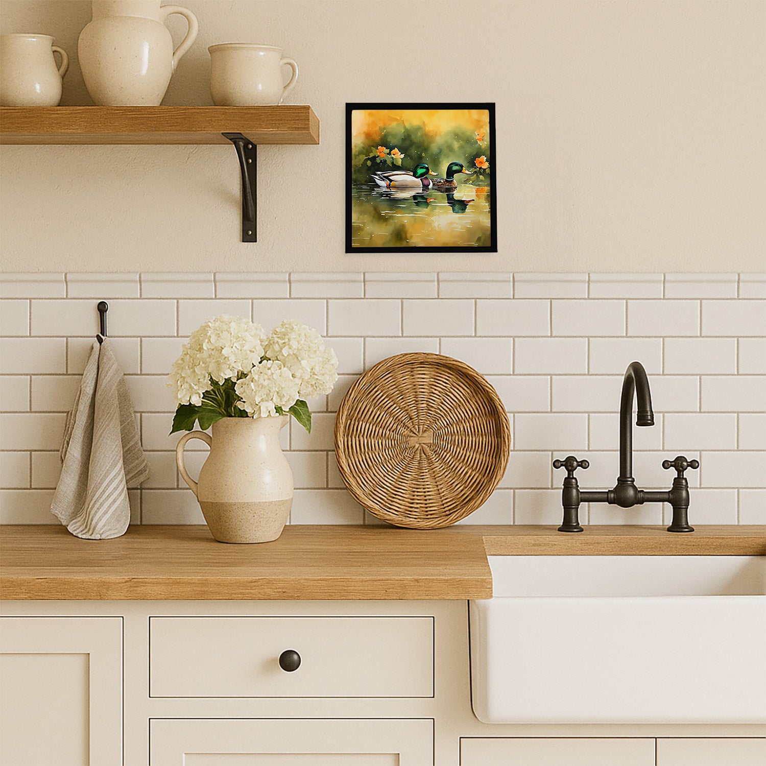 Caroline's Treasures Mallard Framed Metal Print