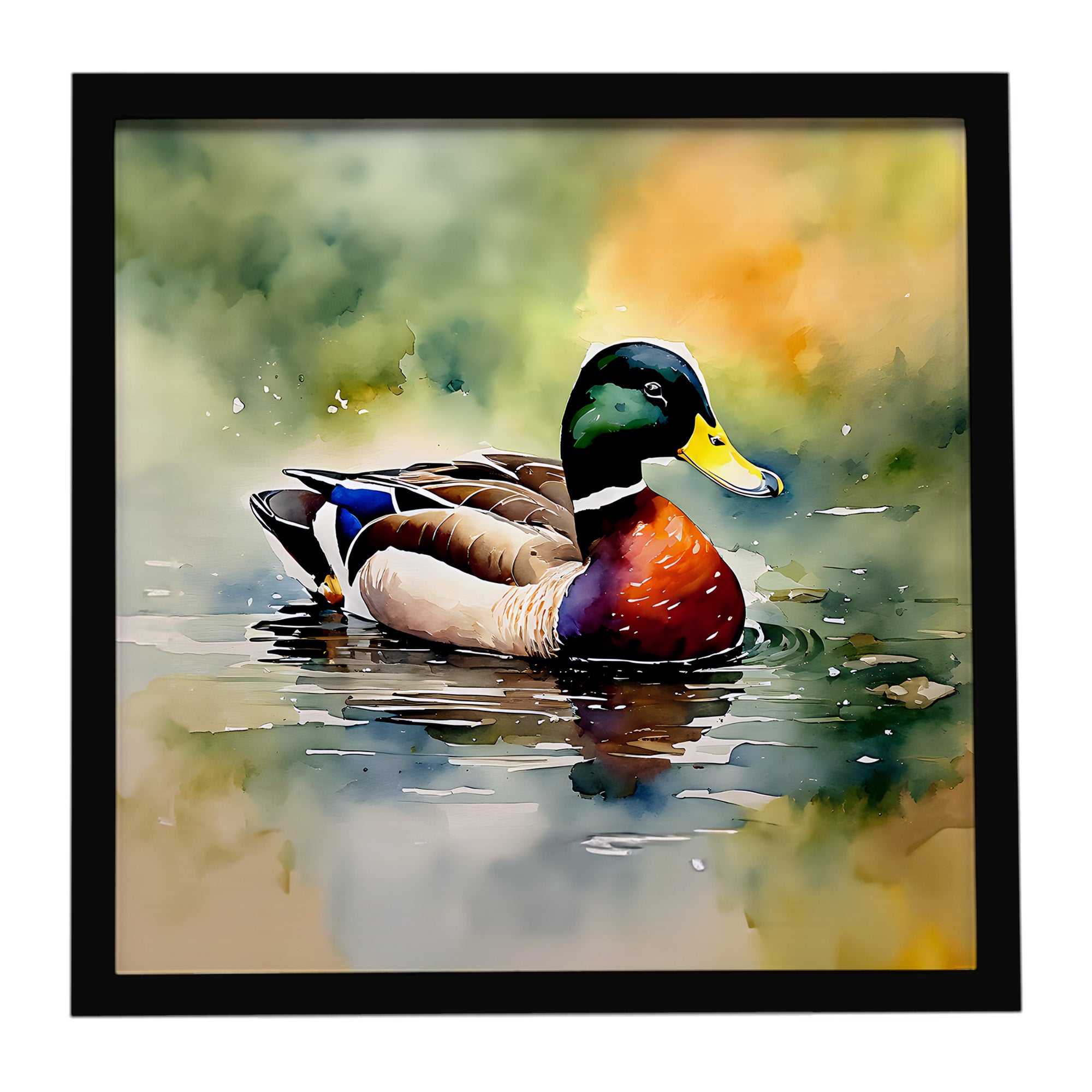 Caroline's Treasures Mallard Framed Metal Print