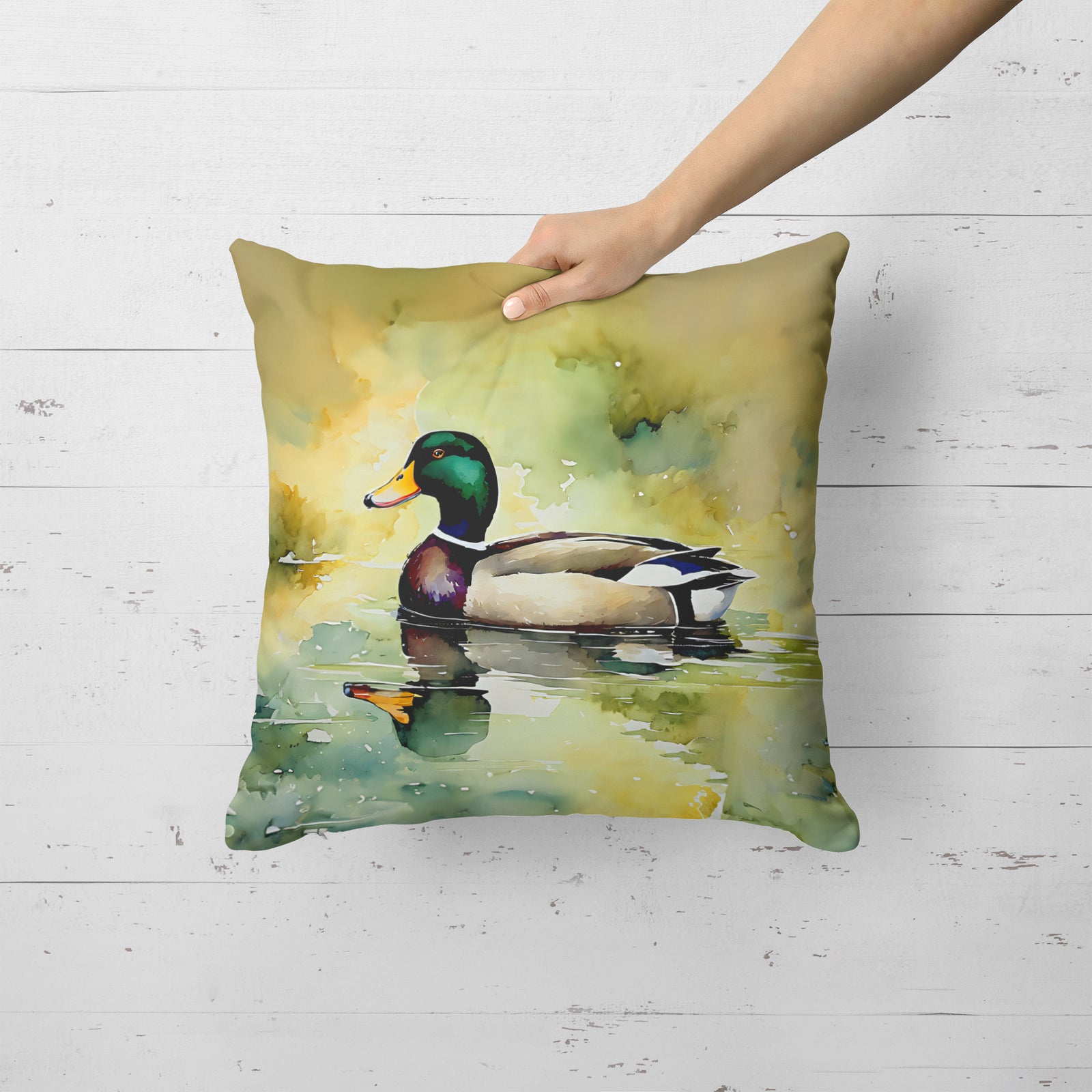 Caroline's Treasures Mallard Throw Pillow