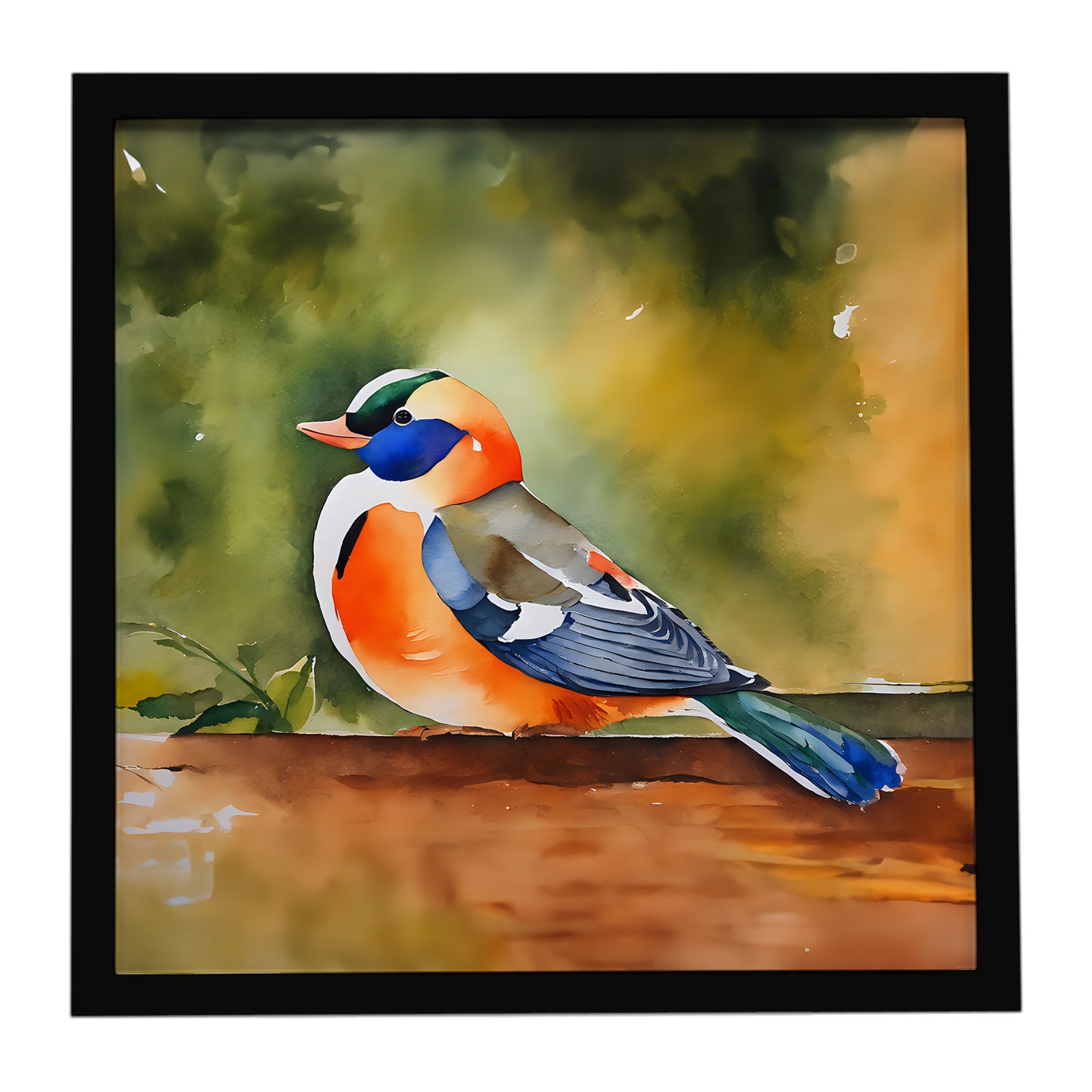Caroline's Treasures Mandarin Duck Framed Metal Print