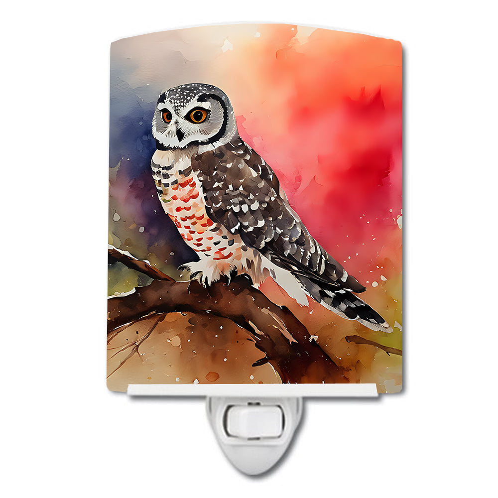 Buy this Northern Hawk Owl Ceramic Night Light