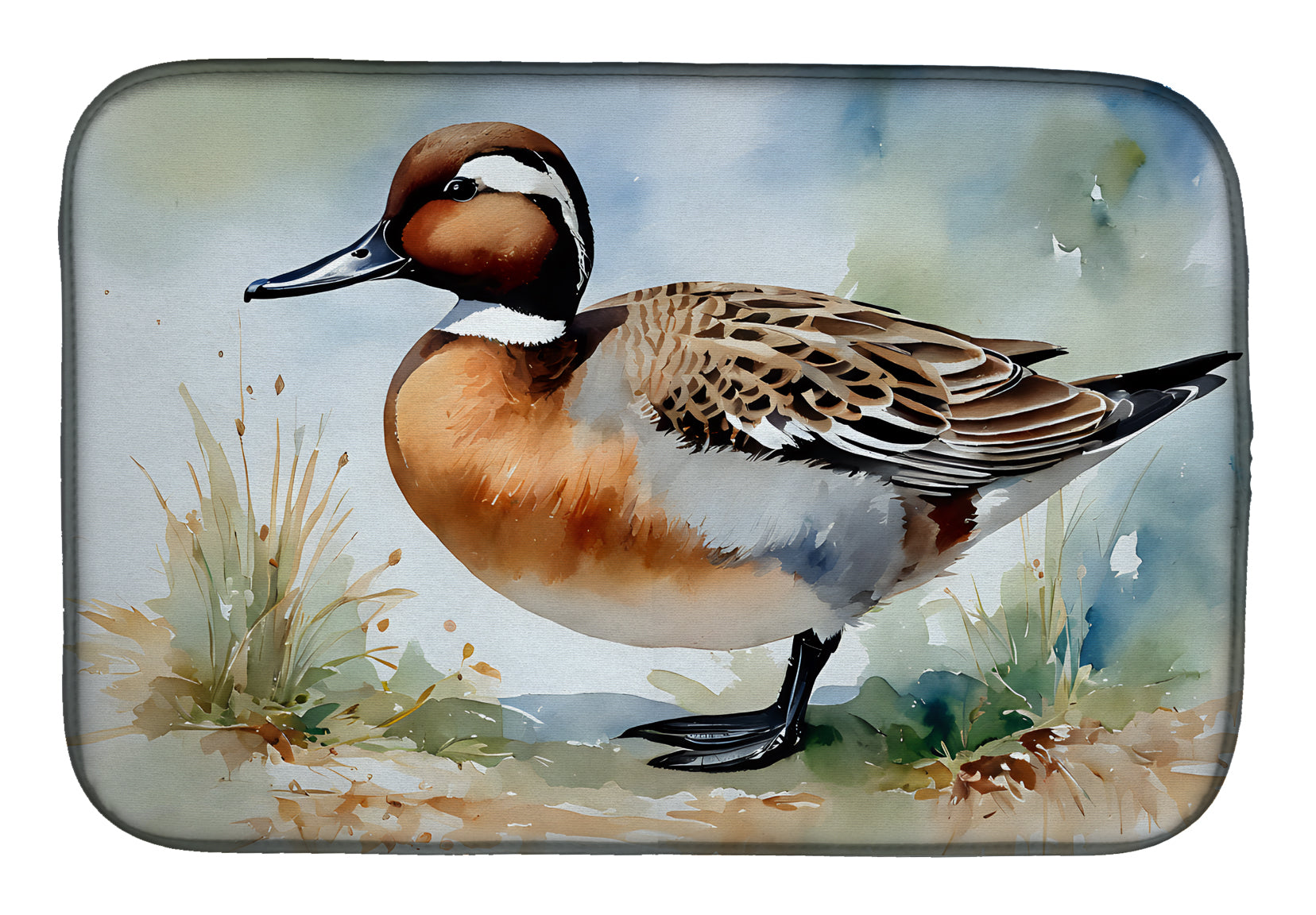 Caroline's Treasures Northern Pintail Dish Drying Mat