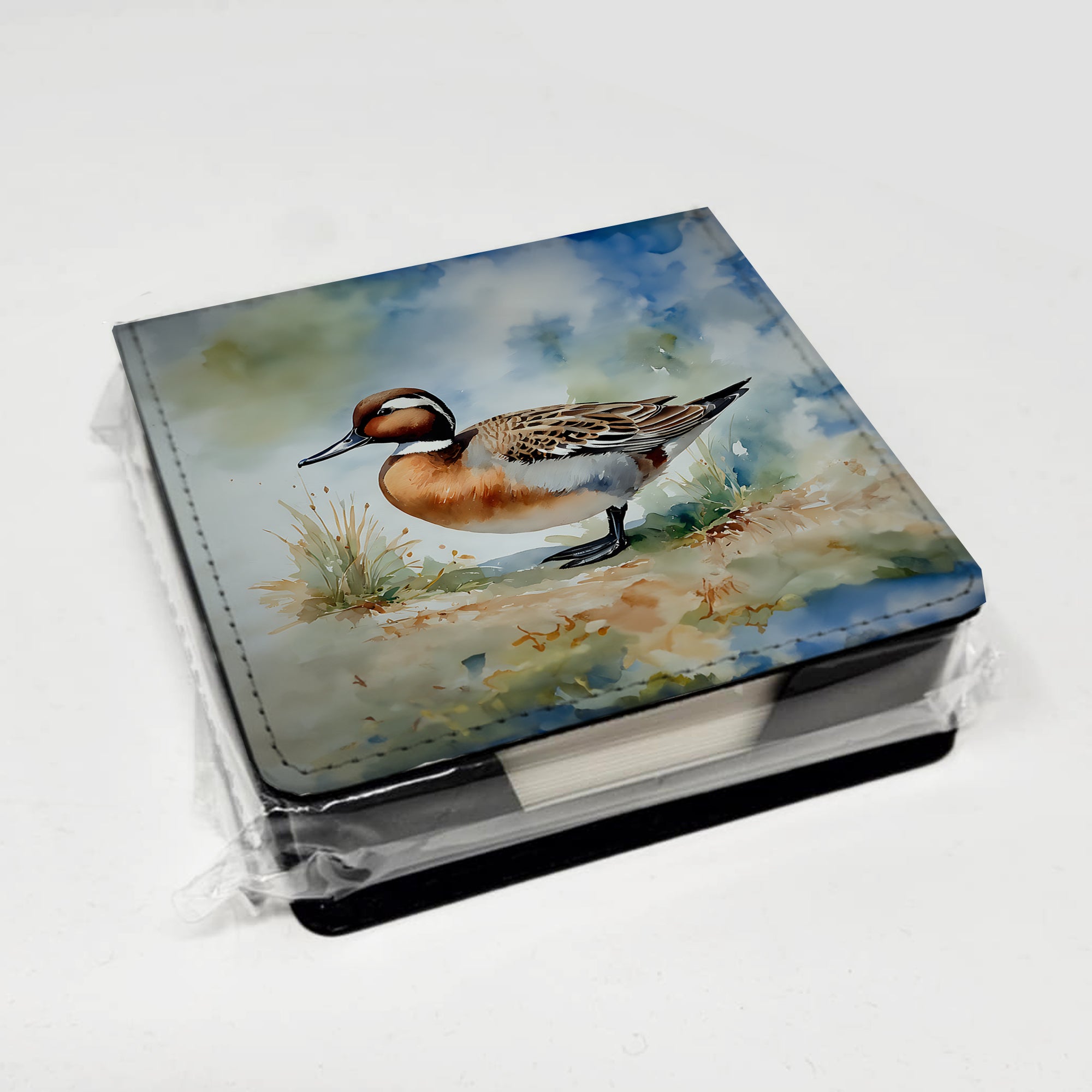 Caroline's Treasures Northern Pintail PU Leather Note Paper Holder