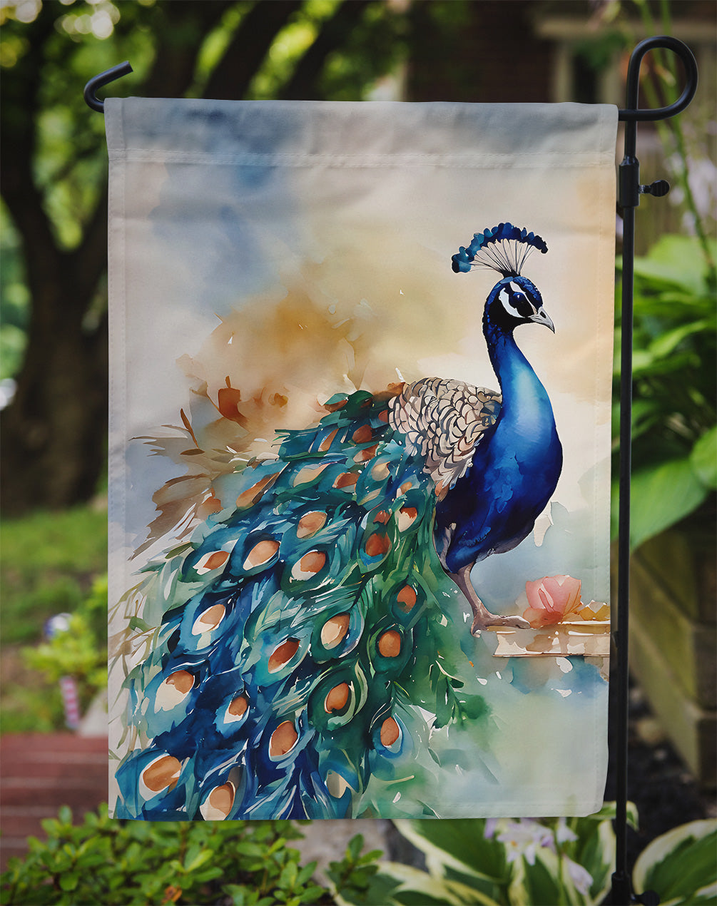 Peacock Garden Flag