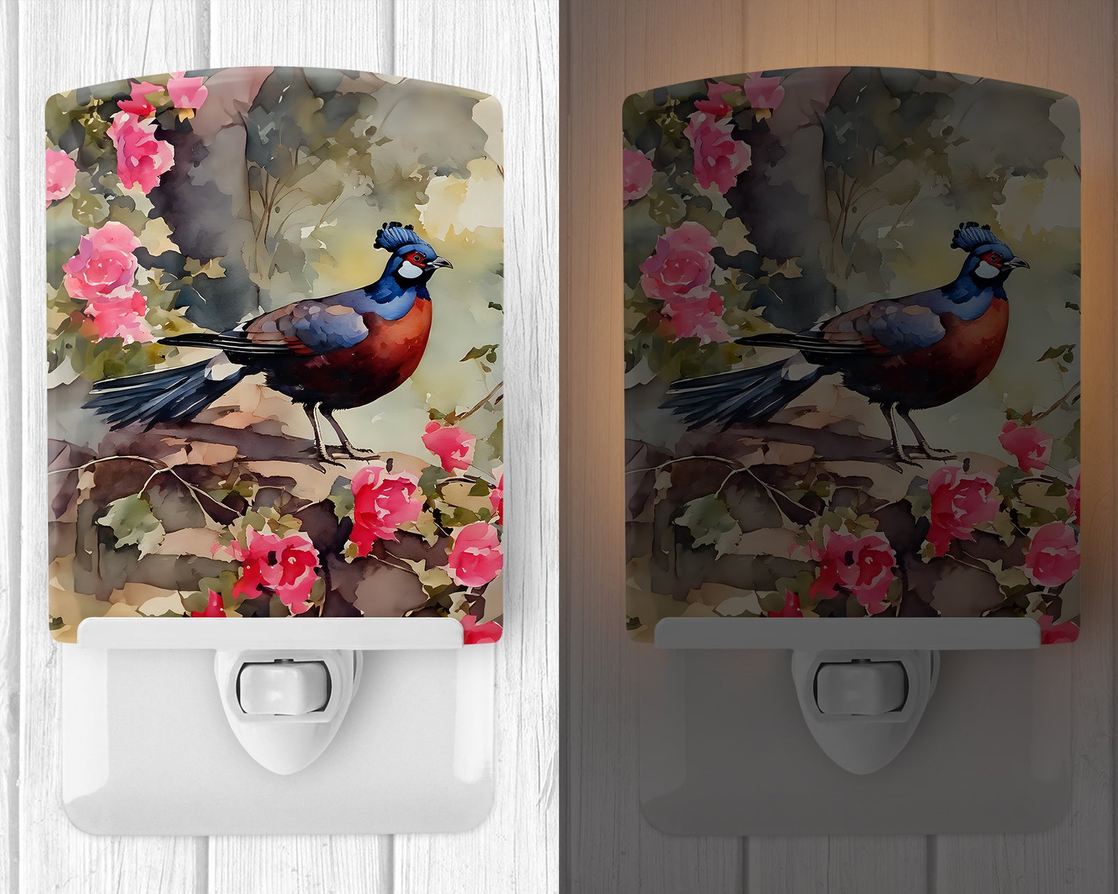 Caroline's Treasures Pheasant Ceramic Night Light