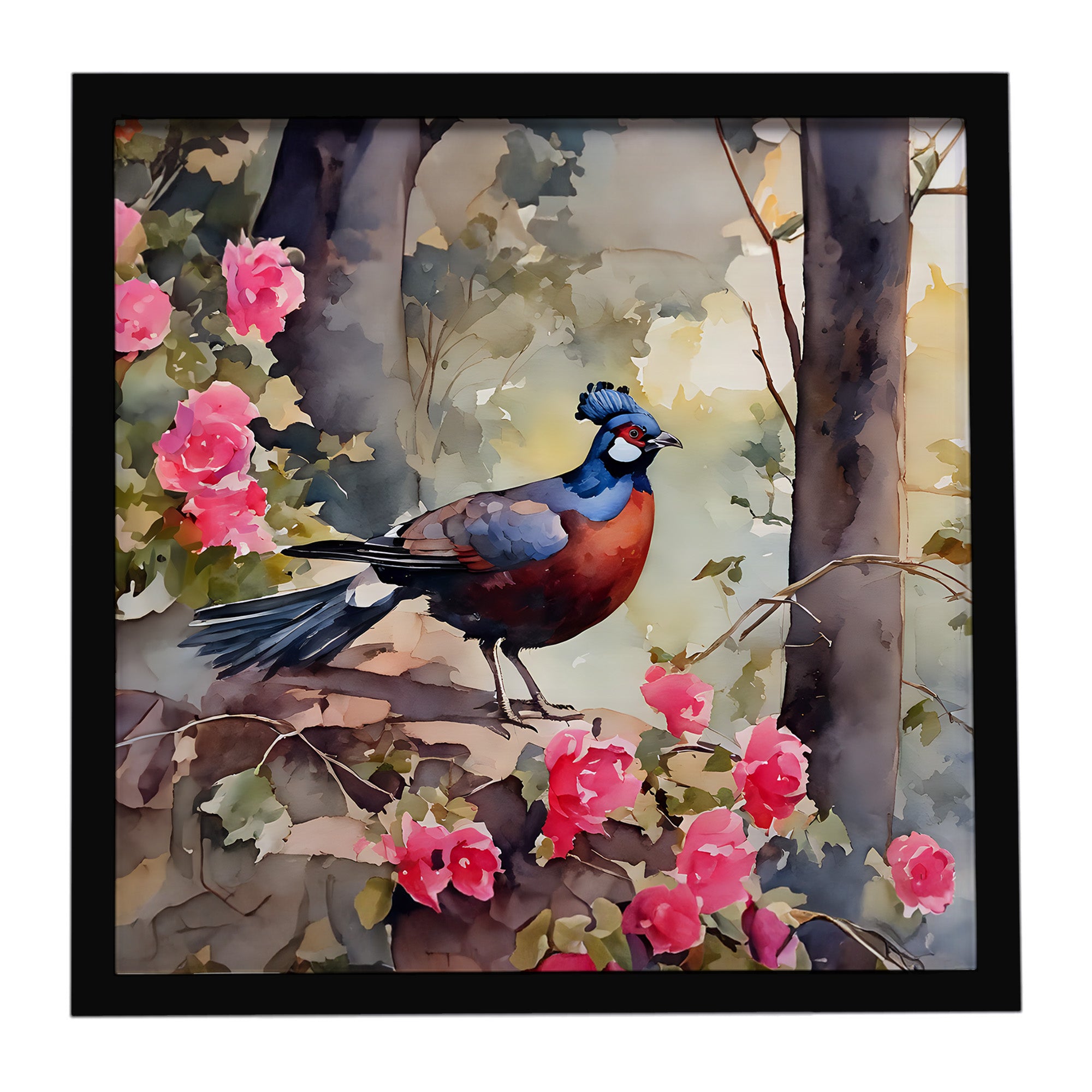 Caroline's Treasures Pheasant Framed Metal Print