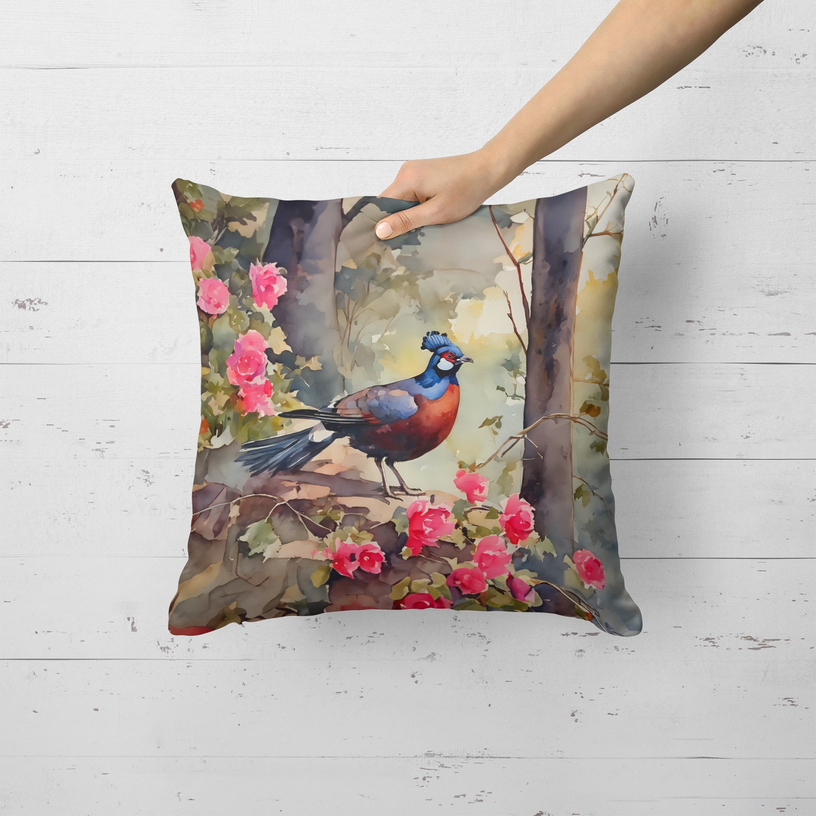 Caroline's Treasures Pheasant Throw Pillow