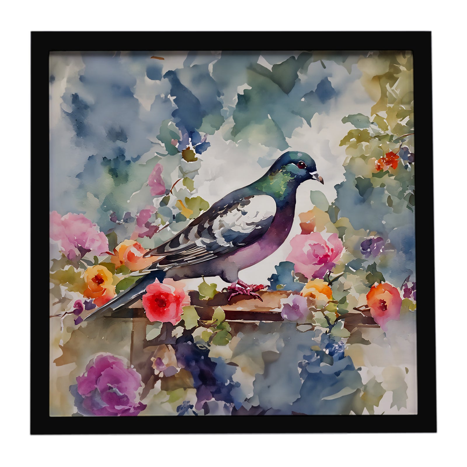 Caroline's Treasures Pigeon Framed Metal Print