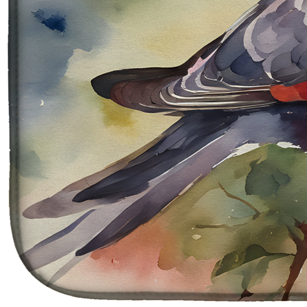 Caroline's Treasures Pigeon Dish Drying Mat