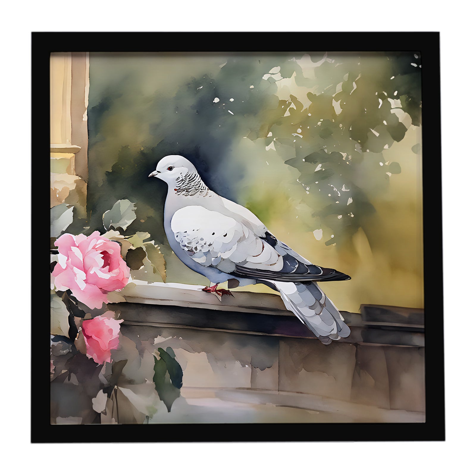 Caroline's Treasures Pigeon Framed Metal Print