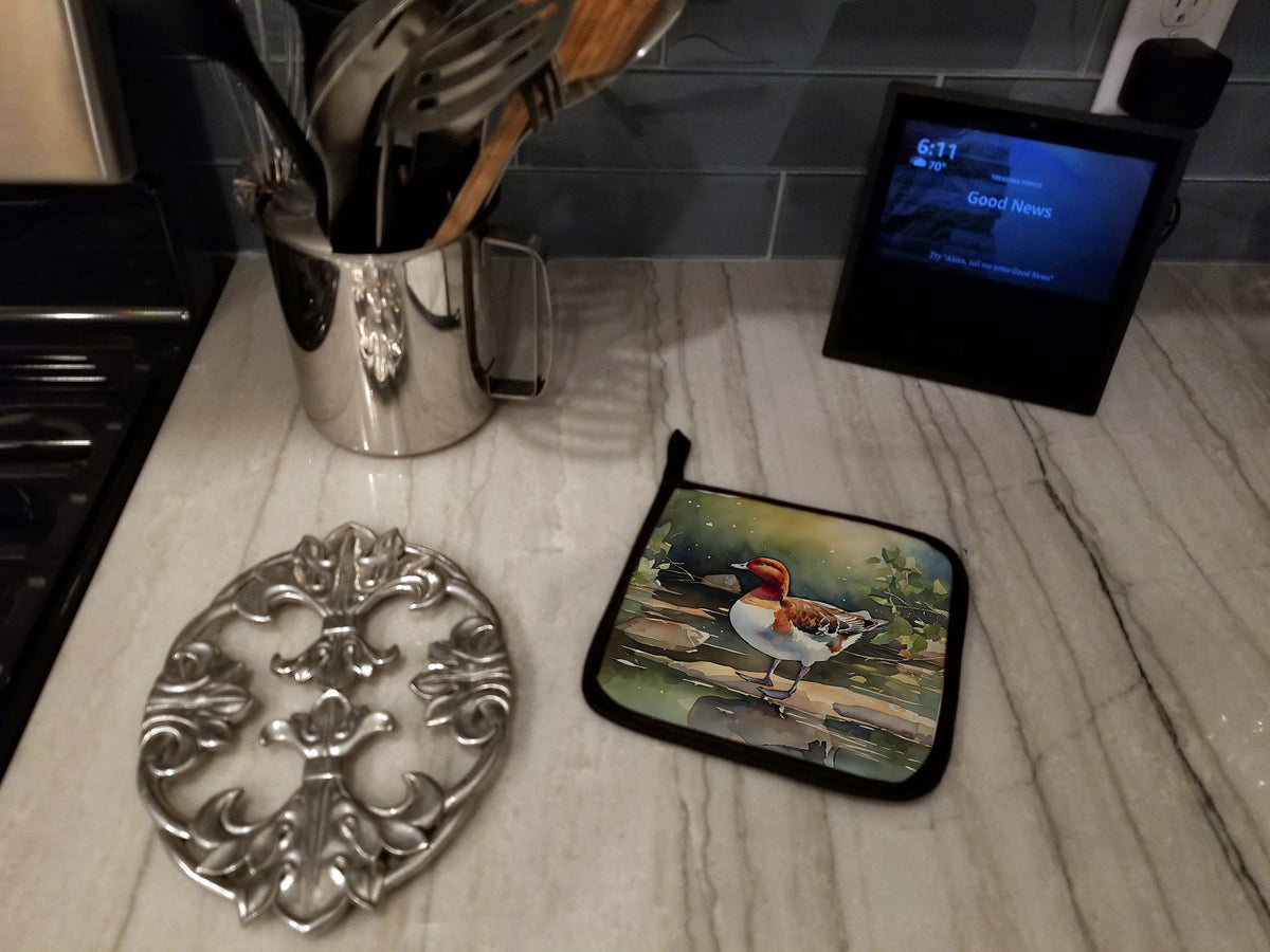 Caroline's Treasures Redhead Duck Pot Holders - Set of 2 Decorative Kitchen Helpers | Made in the USA