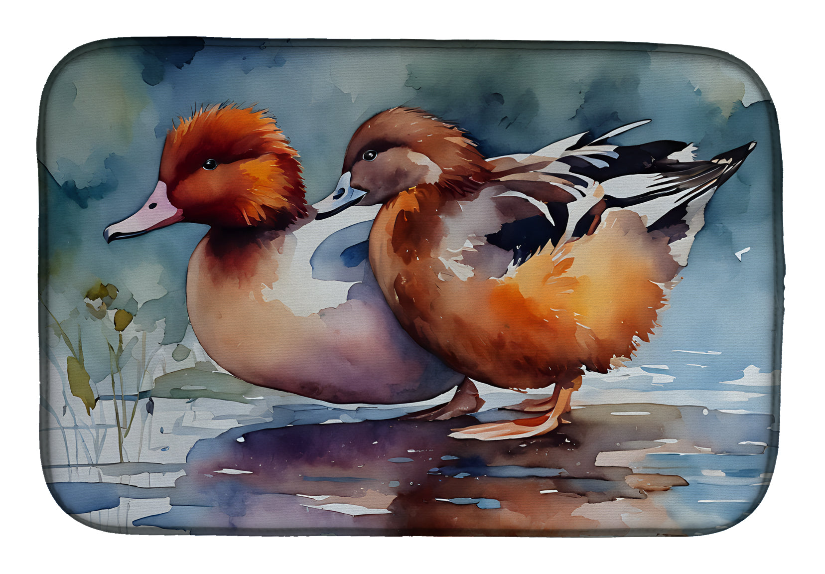 Caroline's Treasures Redhead Duck Dish Drying Mat