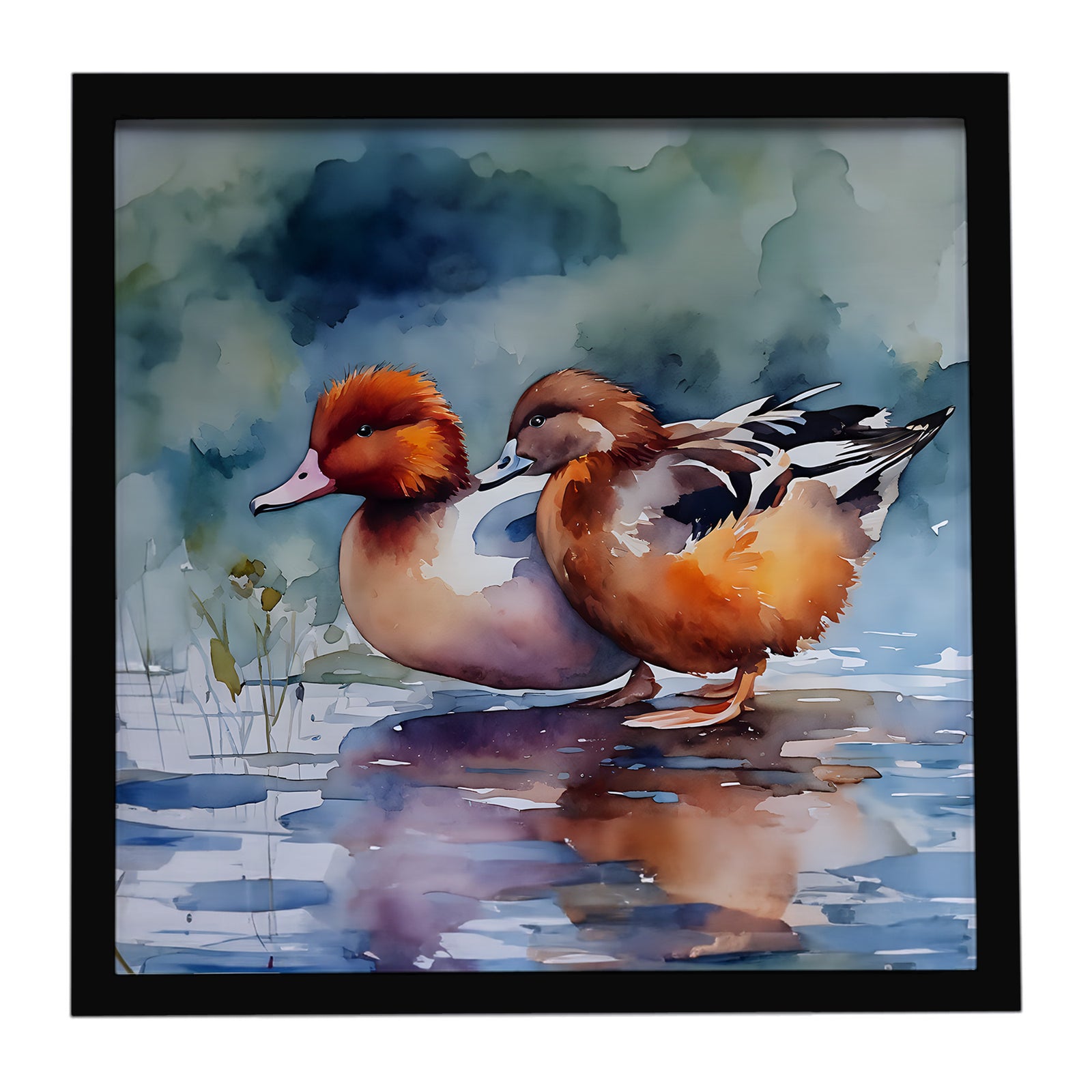 Caroline's Treasures Redhead Duck Framed Metal Print