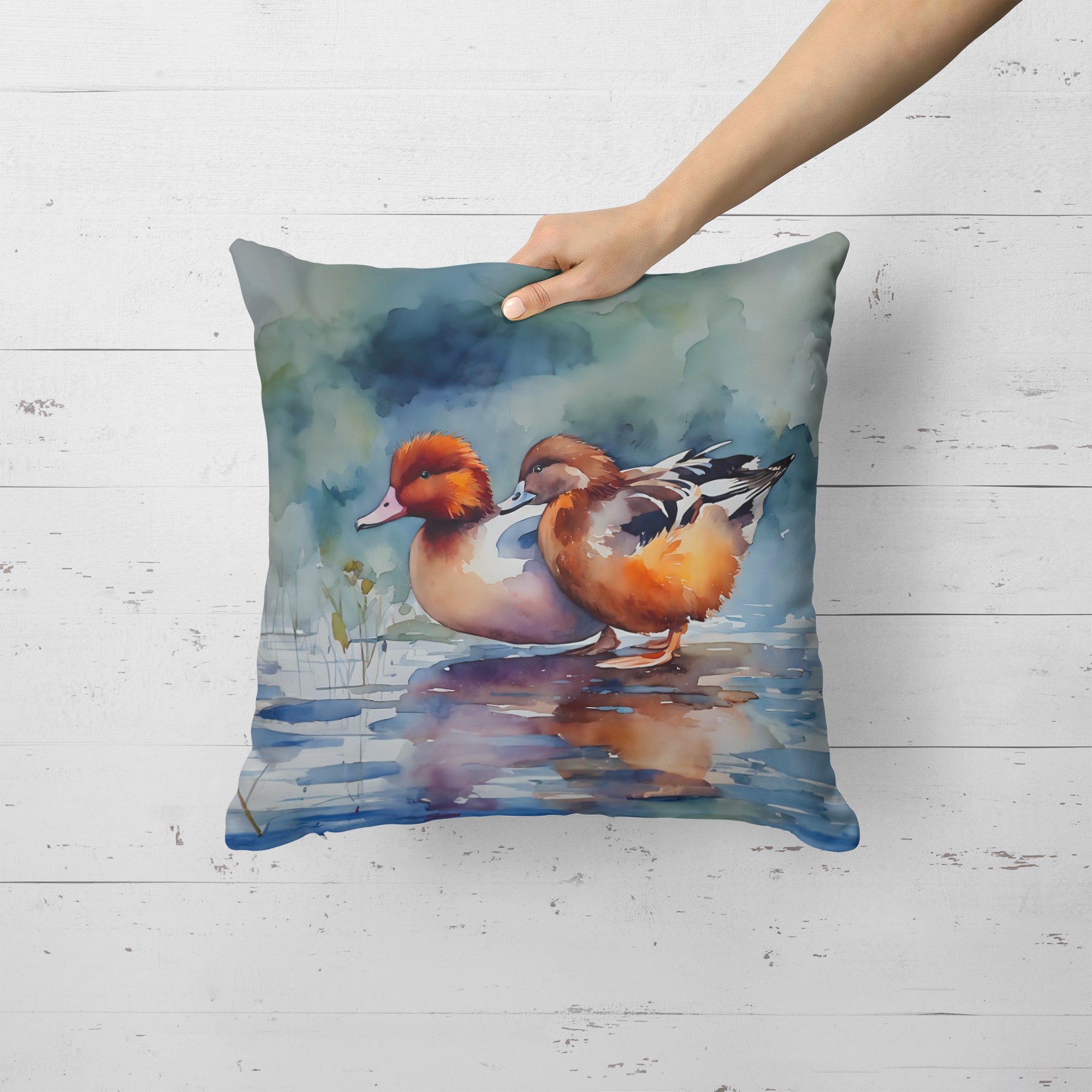 Buy this Redhead Duck Throw Pillow