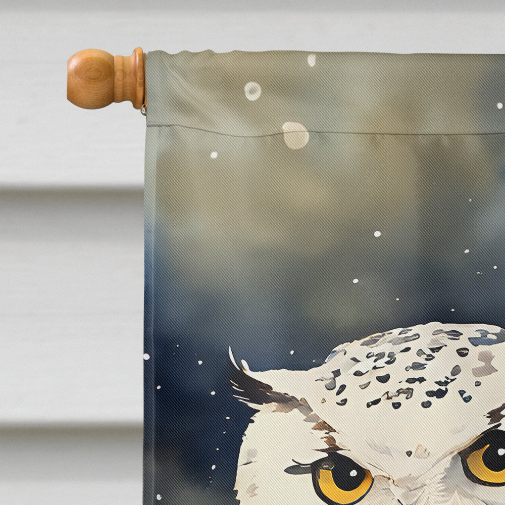 Snowy Owl House Flag