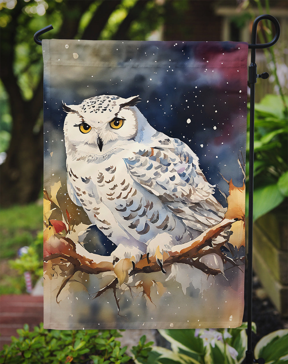 Snowy Owl Garden Flag