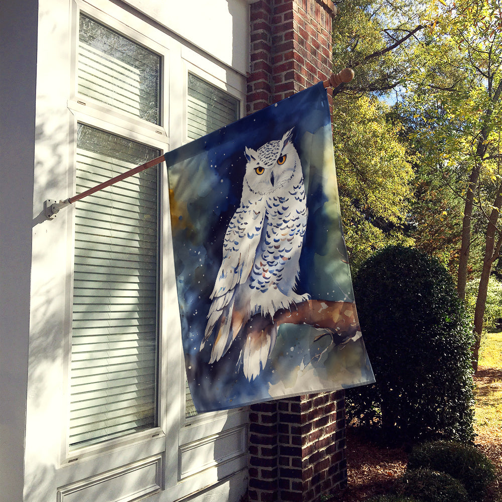 Snowy Owl House Flag
