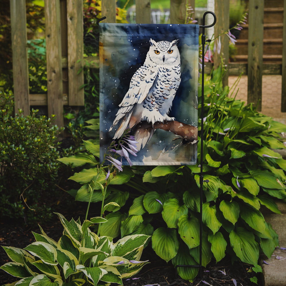 Caroline's Treasures Snowy Owl Garden Flag – Outdoor Decorative Yard Flag