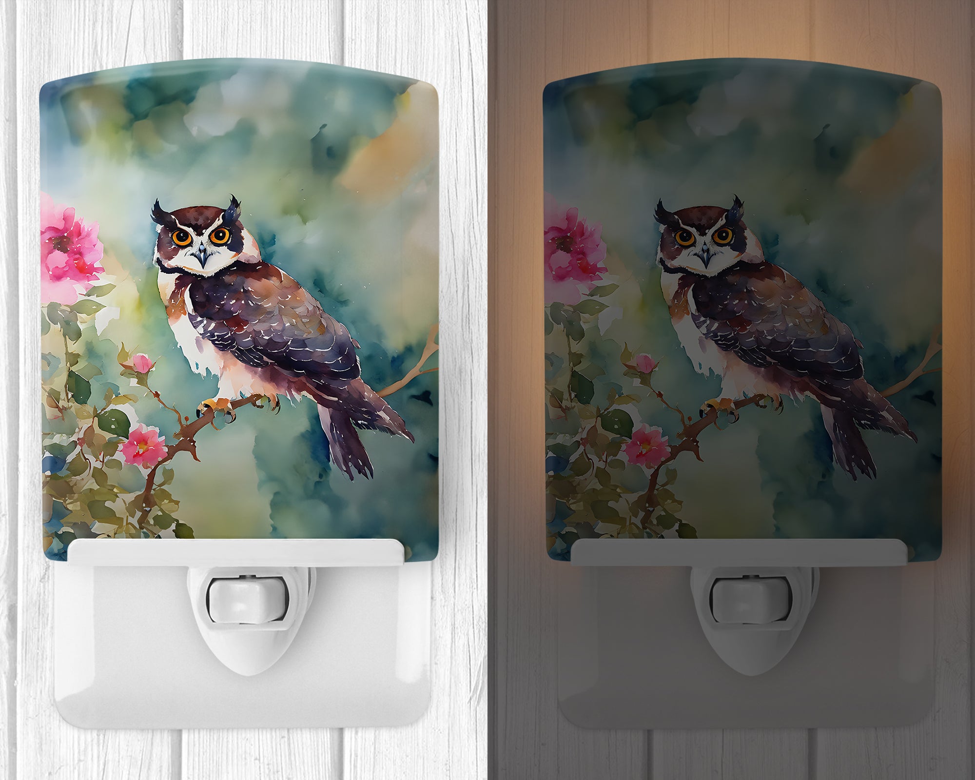Buy this Spectacled Owl Ceramic Night Light