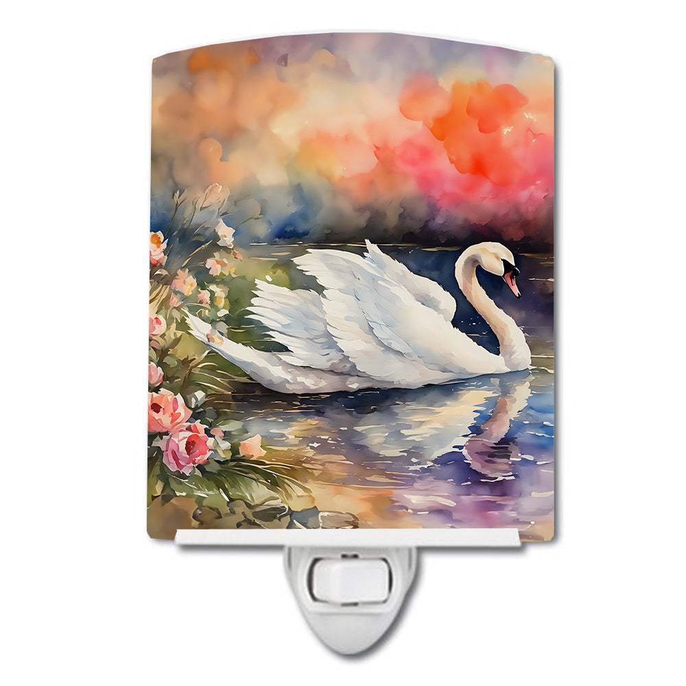 Buy this Swan Ceramic Night Light