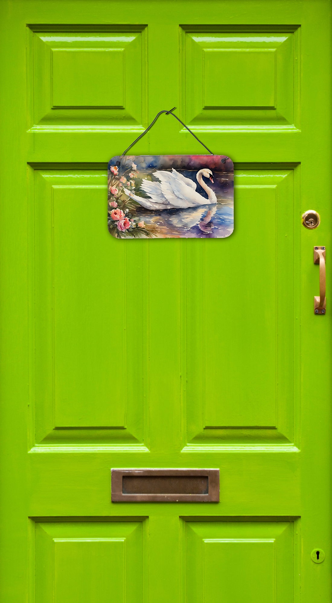 Caroline's Treasures Swan Wall or Door Hanging Prints