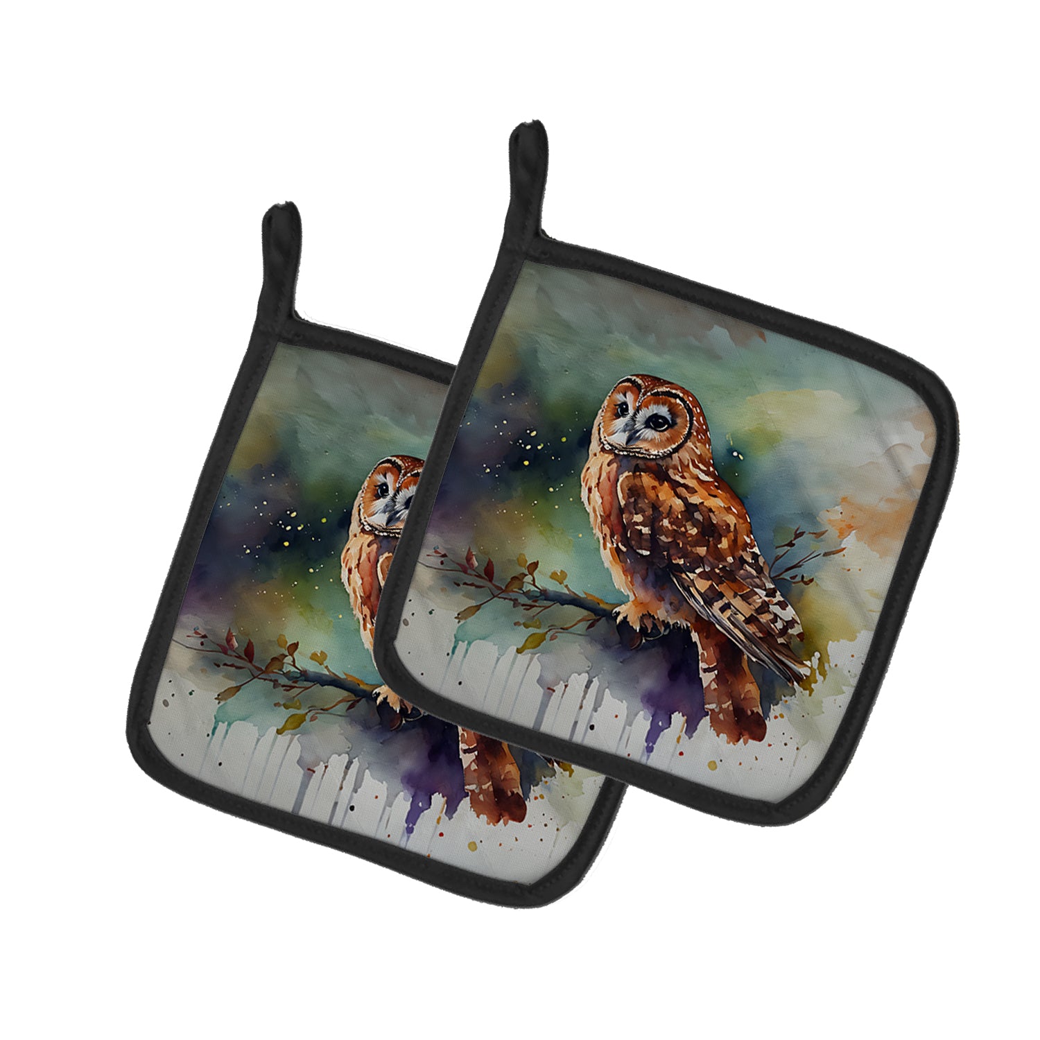 Buy this Tawny Owl Pair of Pot Holders