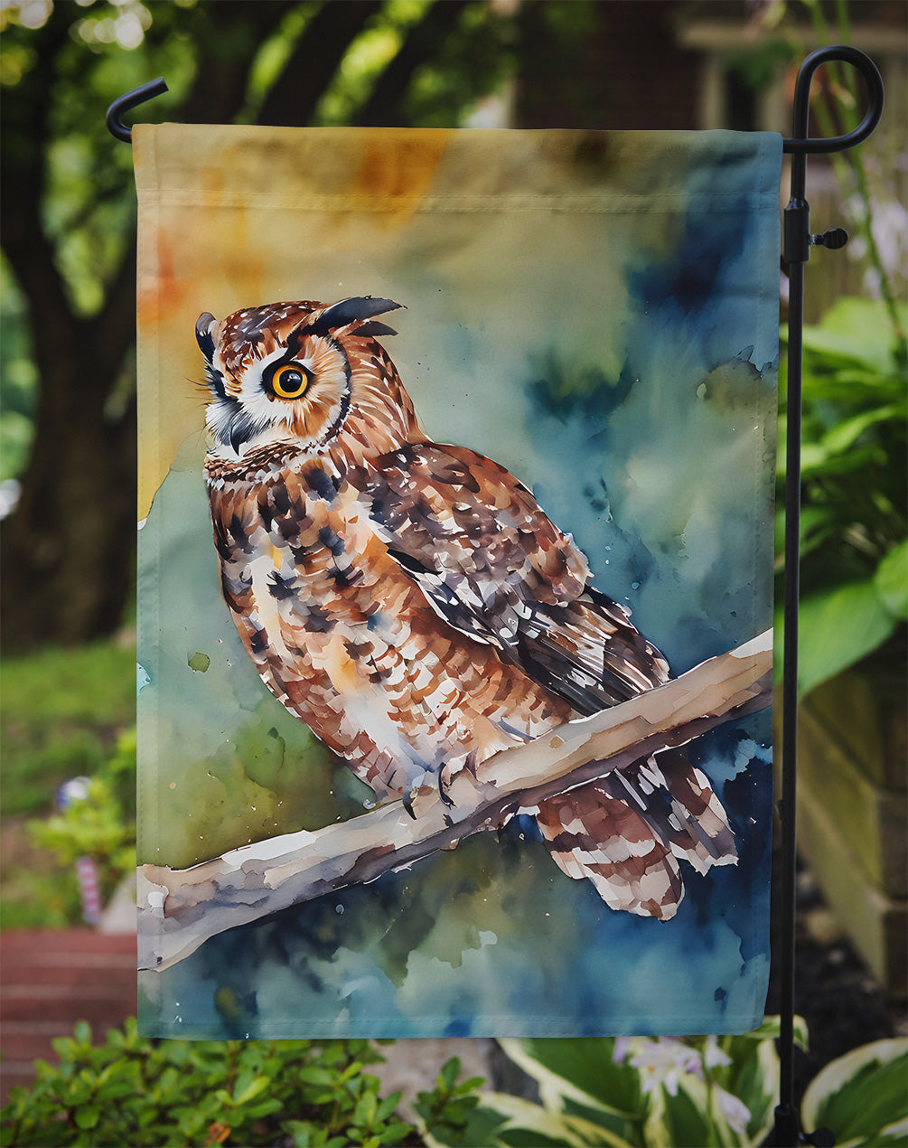 Tawny Owl Garden Flag