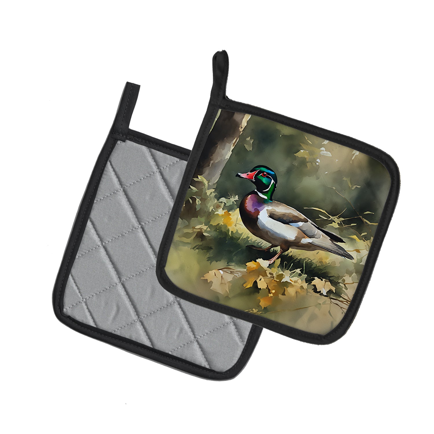 Buy this Wood Duck Pair of Pot Holders