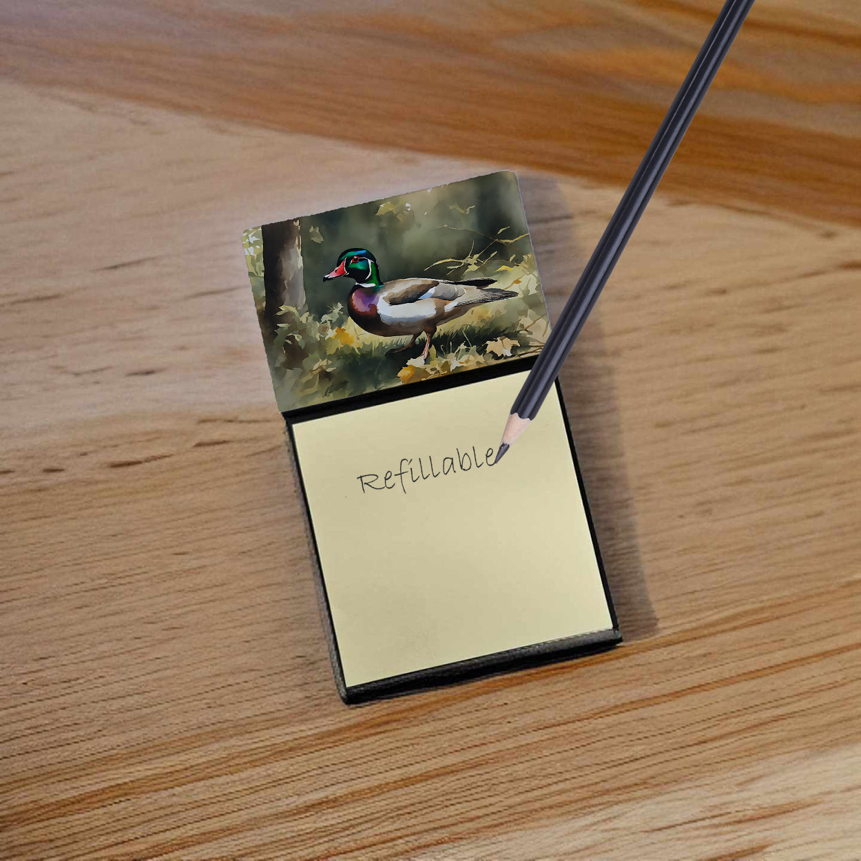 Buy this Wood Duck Sticky Note Holder