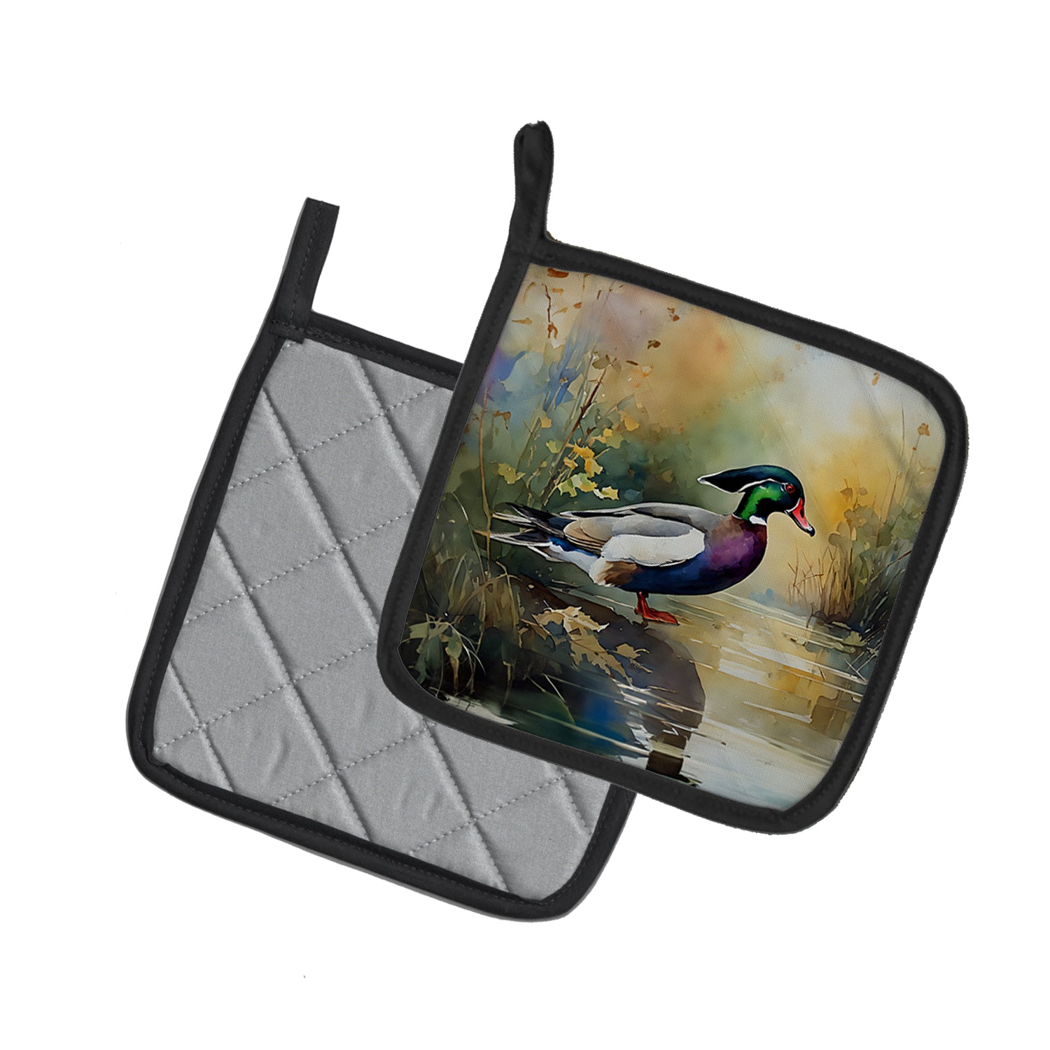 Buy this Wood Duck Pair of Pot Holders
