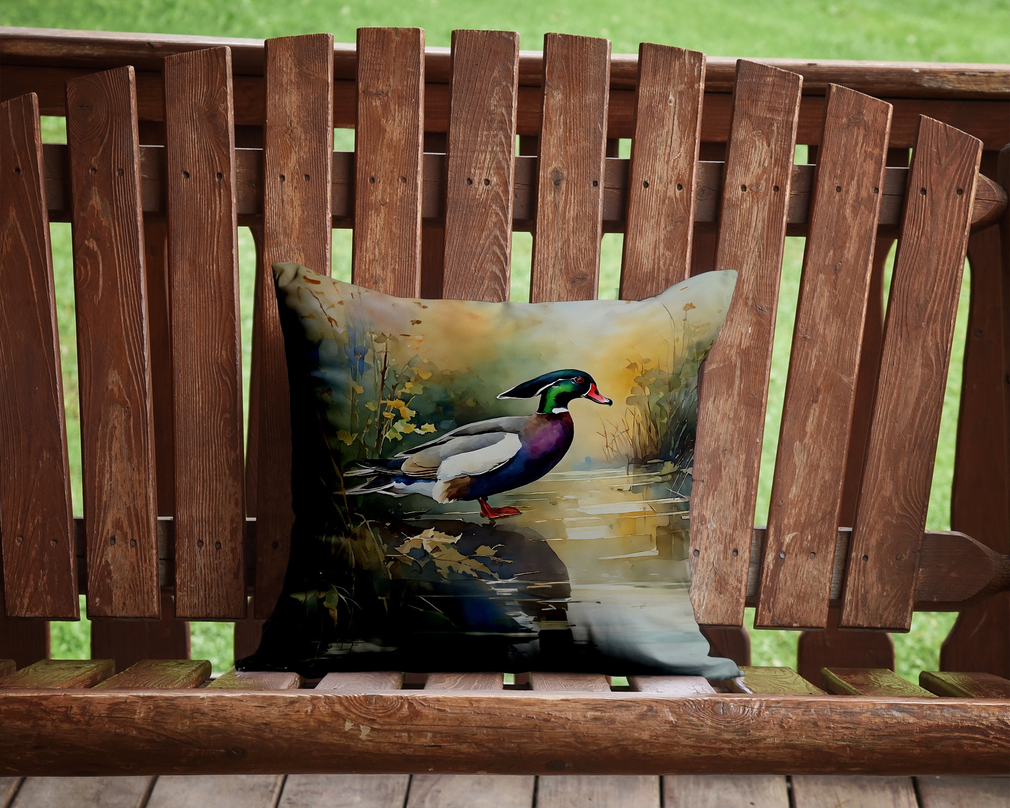 Buy this Wood Duck Throw Pillow
