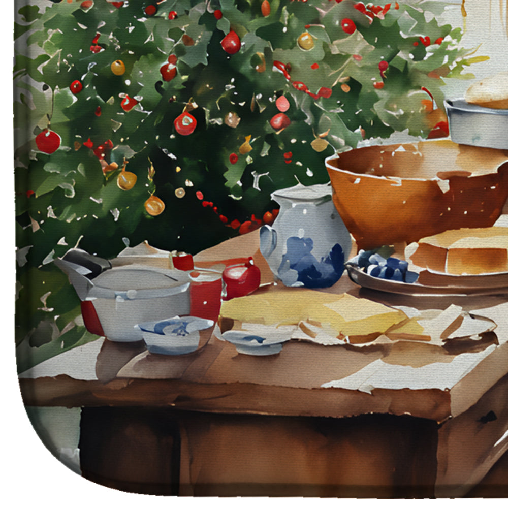 Caroline's Treasures Cookies with Santa Claus Weihnachtsmann Dish Drying Mat