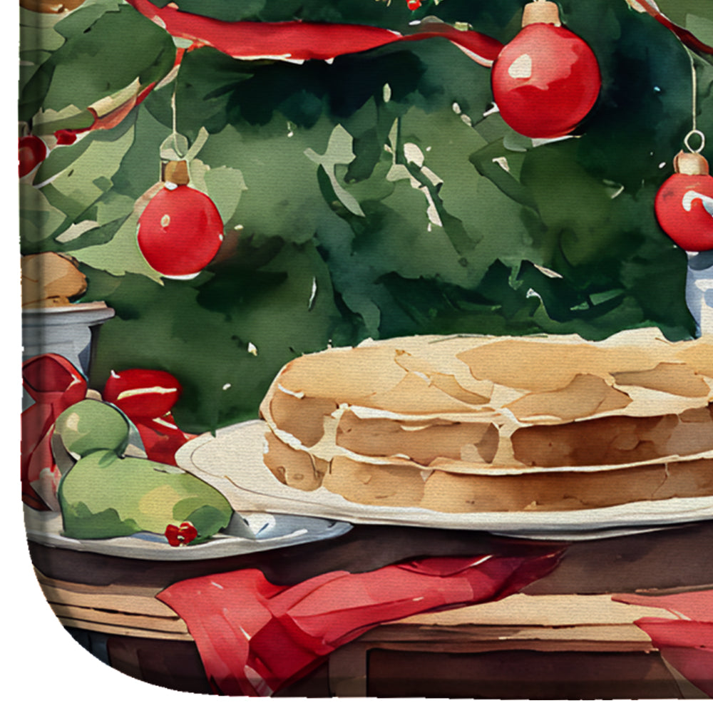 Caroline's Treasures Boykin Spaniel Christmas Cookies Dish Drying Mat