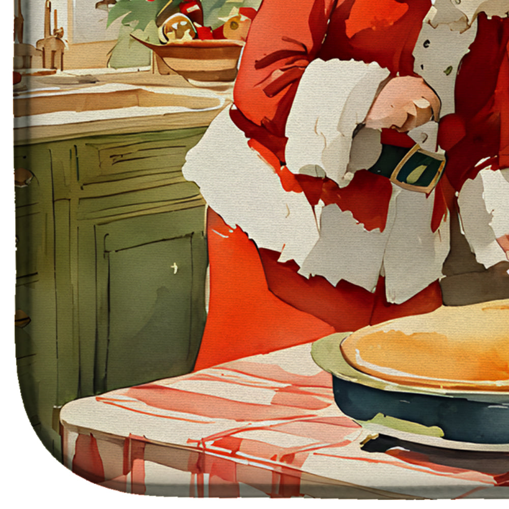 Caroline's Treasures Bullmastiff Christmas Cookies Dish Drying Mat