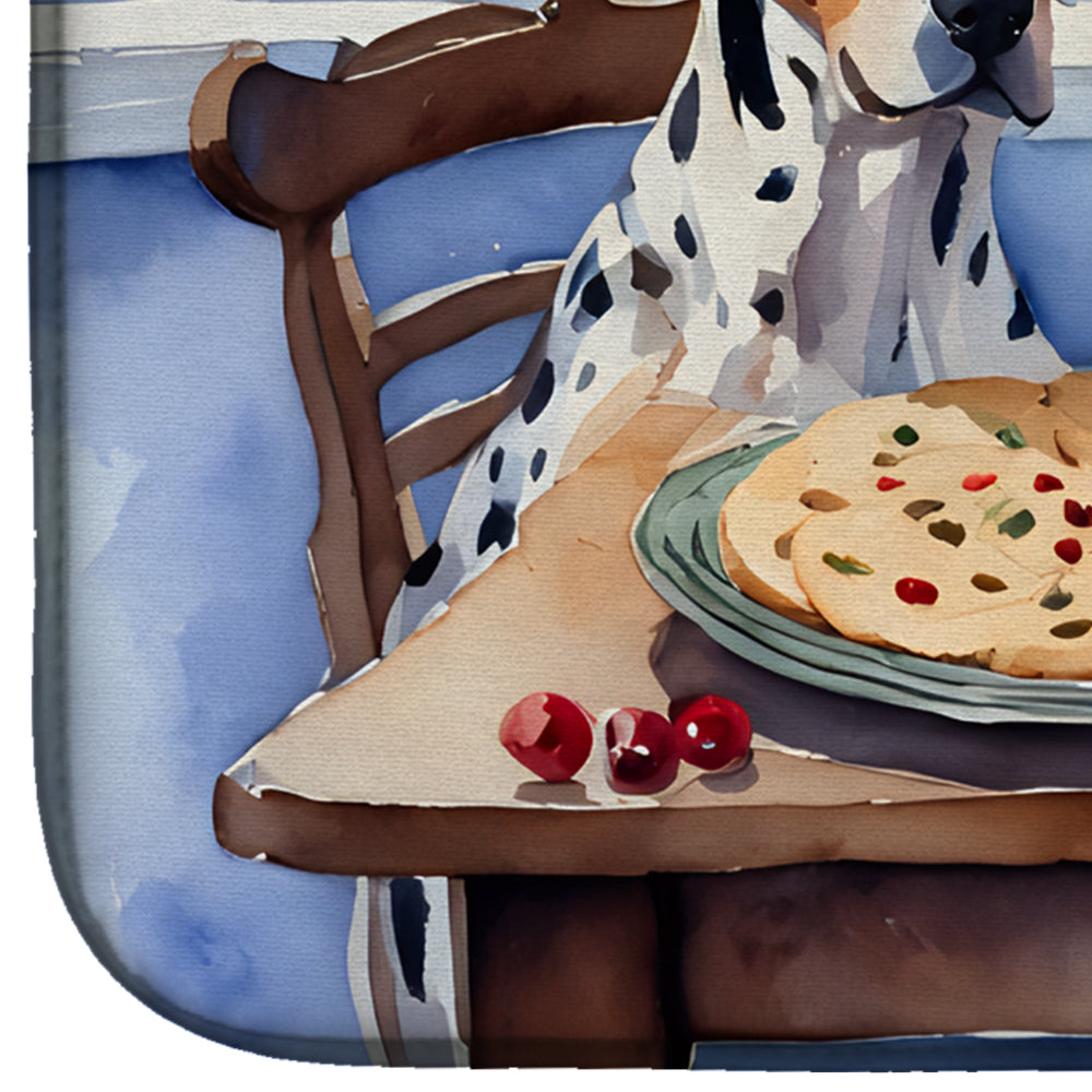 Caroline's Treasures Catahoula Christmas Cookies Dish Drying Mat