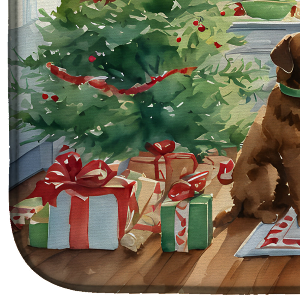 Caroline's Treasures Chesapeake Bay Retriever Christmas Cookies Dish Drying Mat