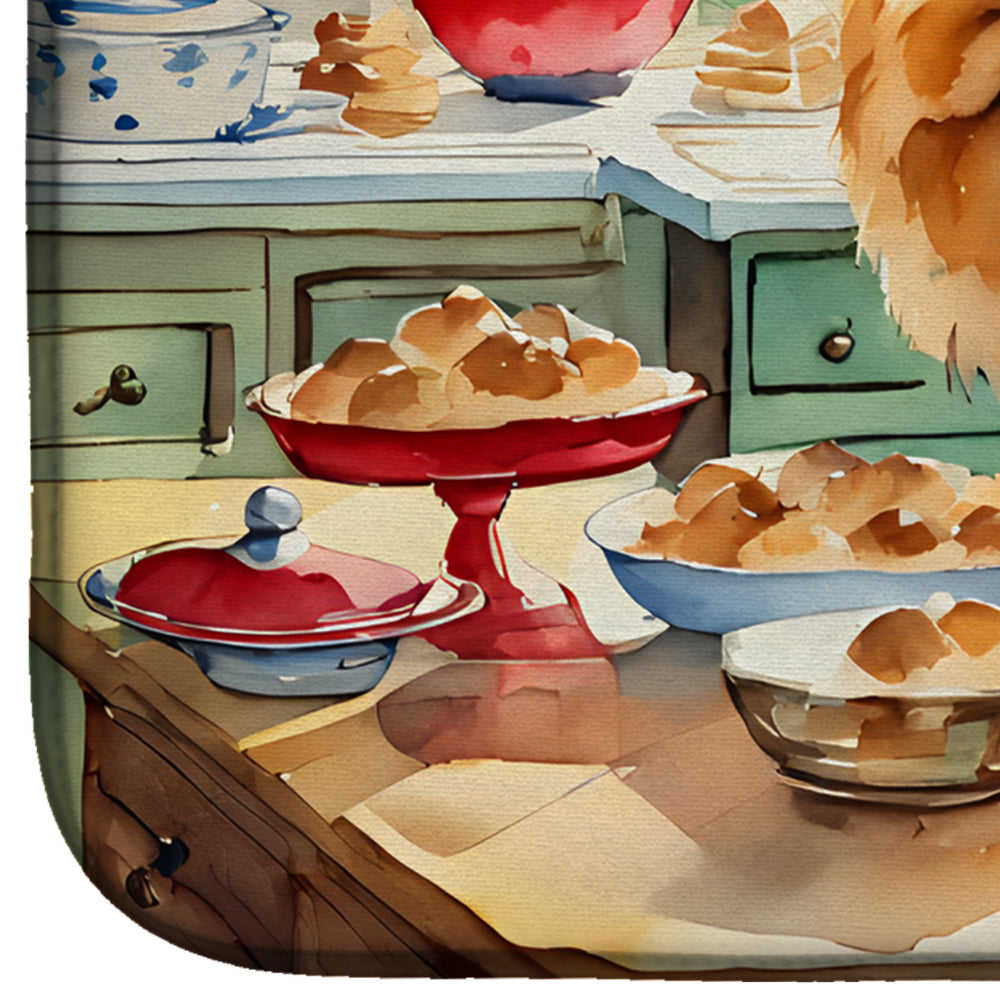 Caroline's Treasures Chow Chow Christmas Cookies Dish Drying Mat