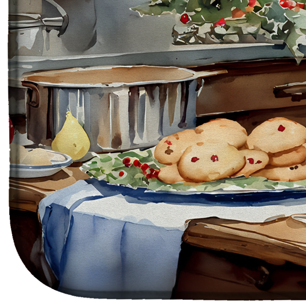 Caroline's Treasures English Cocker Spaniel Christmas Cookies Dish Drying Mat